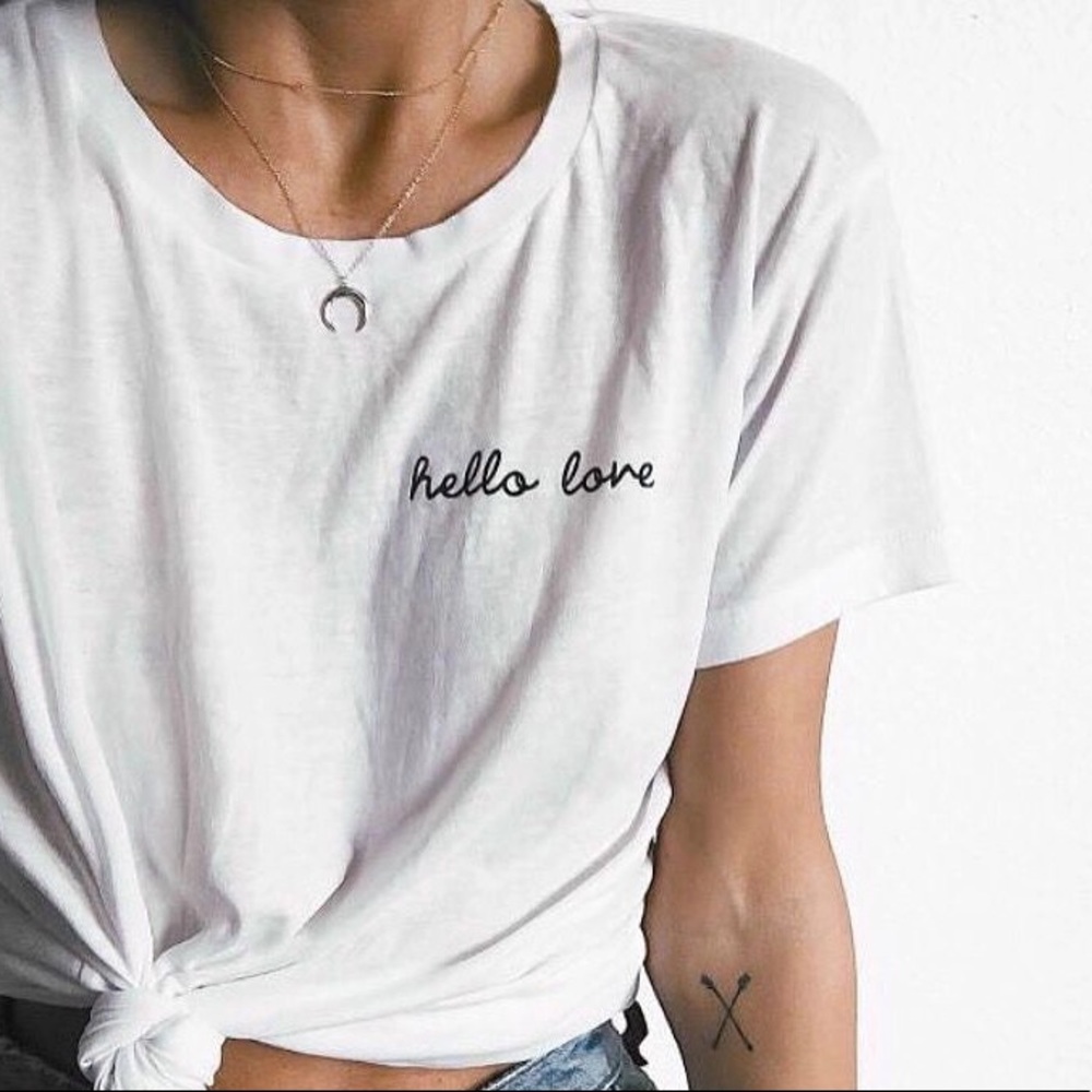 Hello Love Statement Tee